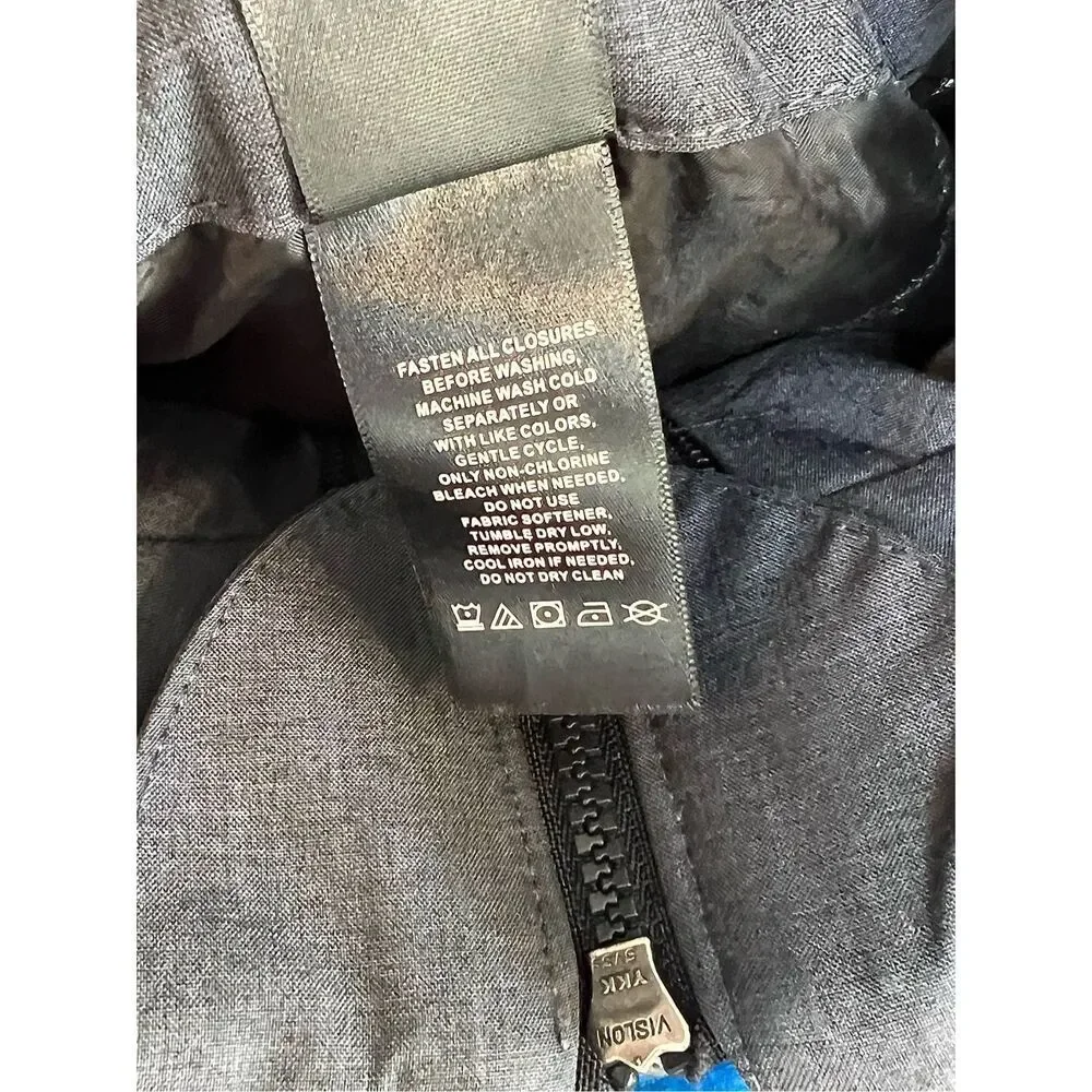 GERRY Black Zip Front Reflective All Weather Winter Coat MEDIUM Water‎ Resistant